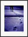 The Unwritten Path, fine art photography by ClaraXenia. Framed print 45x60 cm / 18x24″ Black frame 70
