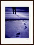 The Unwritten Path, fine art photography by ClaraXenia. Framed print 45x60 cm / 18x24″ Dark wood frame 52