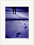 The Unwritten Path, fine art photography by ClaraXenia. Framed print 45x60 cm / 18x24″ White frame 16