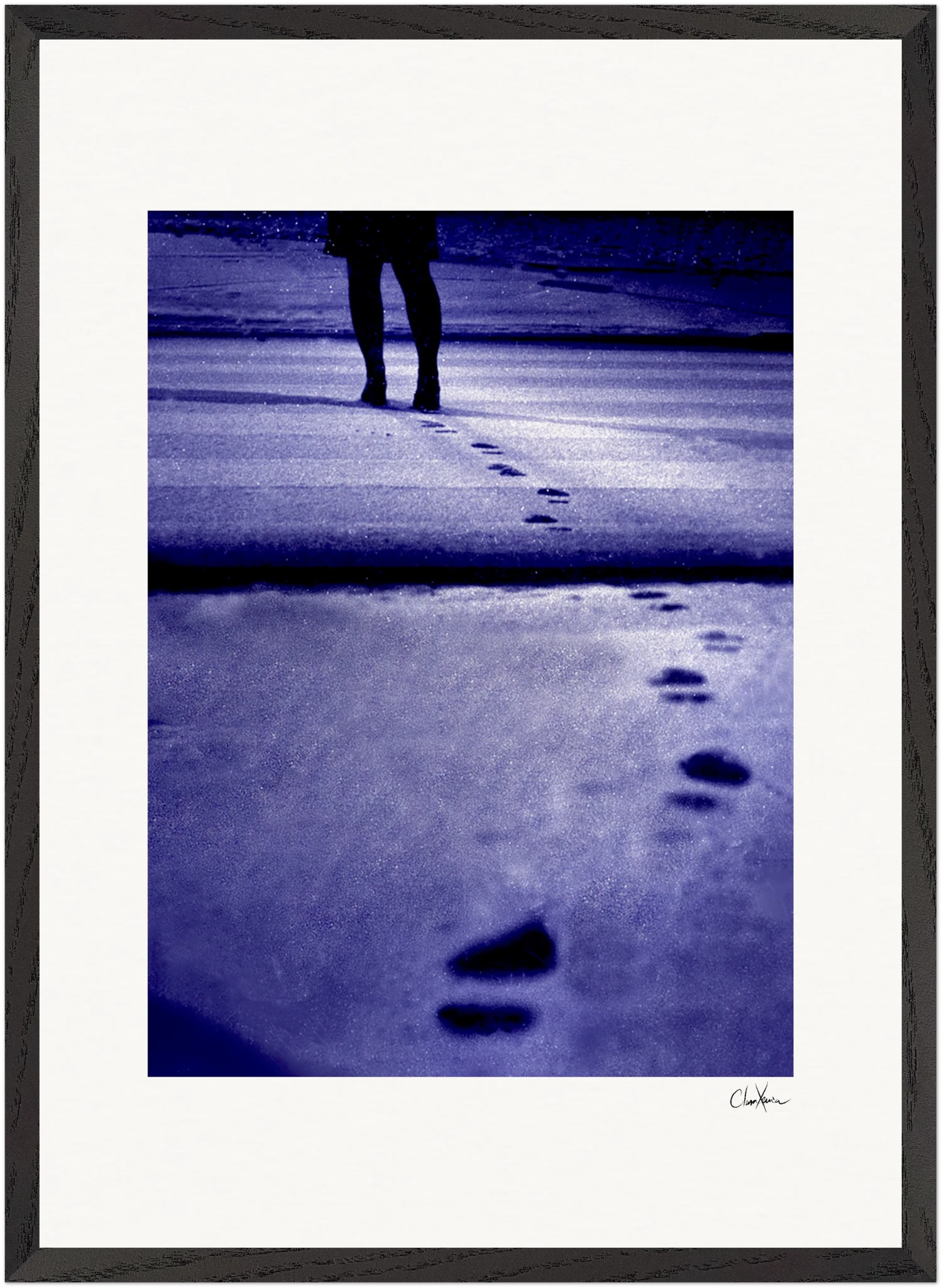 The Unwritten Path Framed print 50x70 cm / 20x28″ Black frame 50