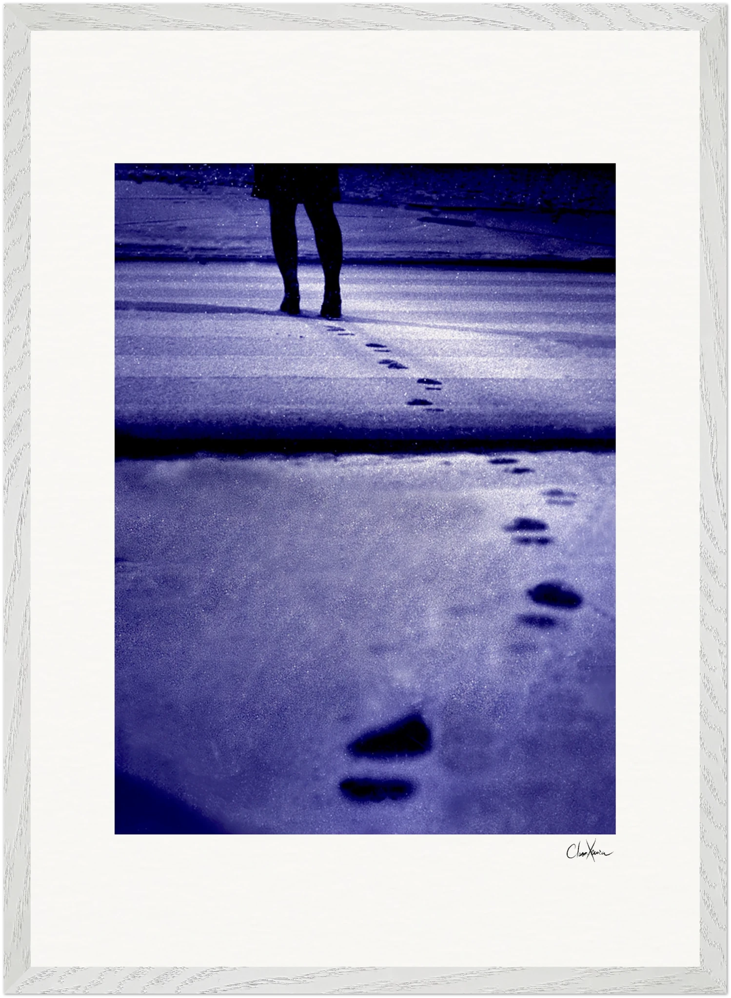 The Unwritten Path Framed print 50x70 cm / 20x28″ White frame 16