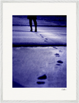 The Unwritten Path Framed print 60x80 cm / 24x32″ White frame 17