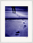 The Unwritten Path Framed print 60x80 cm / 24x32″ White frame 17