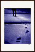 The Unwritten Path, fine art photography by ClaraXenia. Framed print 60x90 cm / 24x36″ Dark wood frame 55