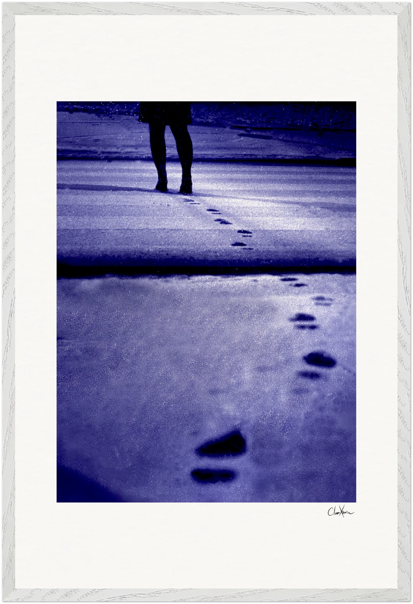 The Unwritten Path Framed print 60x90 cm / 24x36″ White frame 18