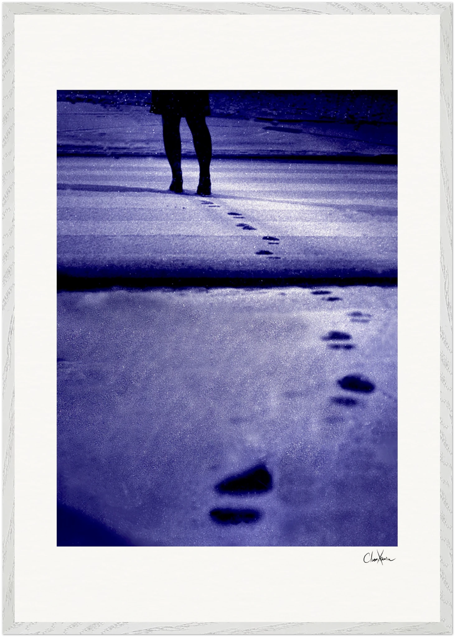 The Unwritten Path Framed print 70x100 cm / 28x40″ White frame 19