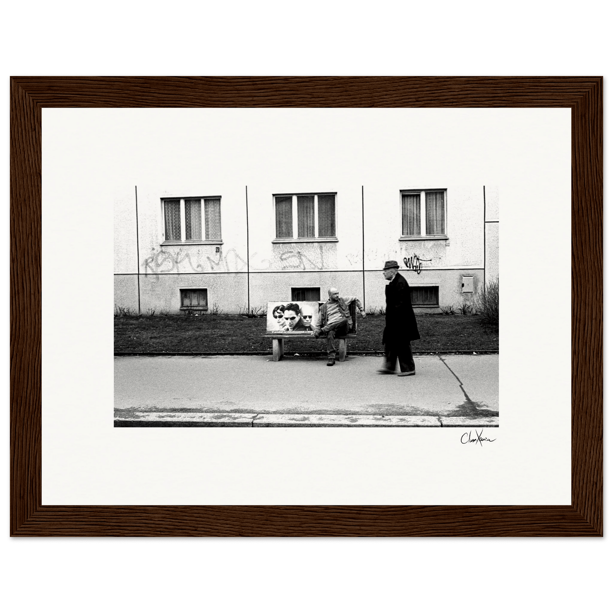 The Urban Matrix Framed print 15x20 cm / 6x8″ Dark wood frame 44