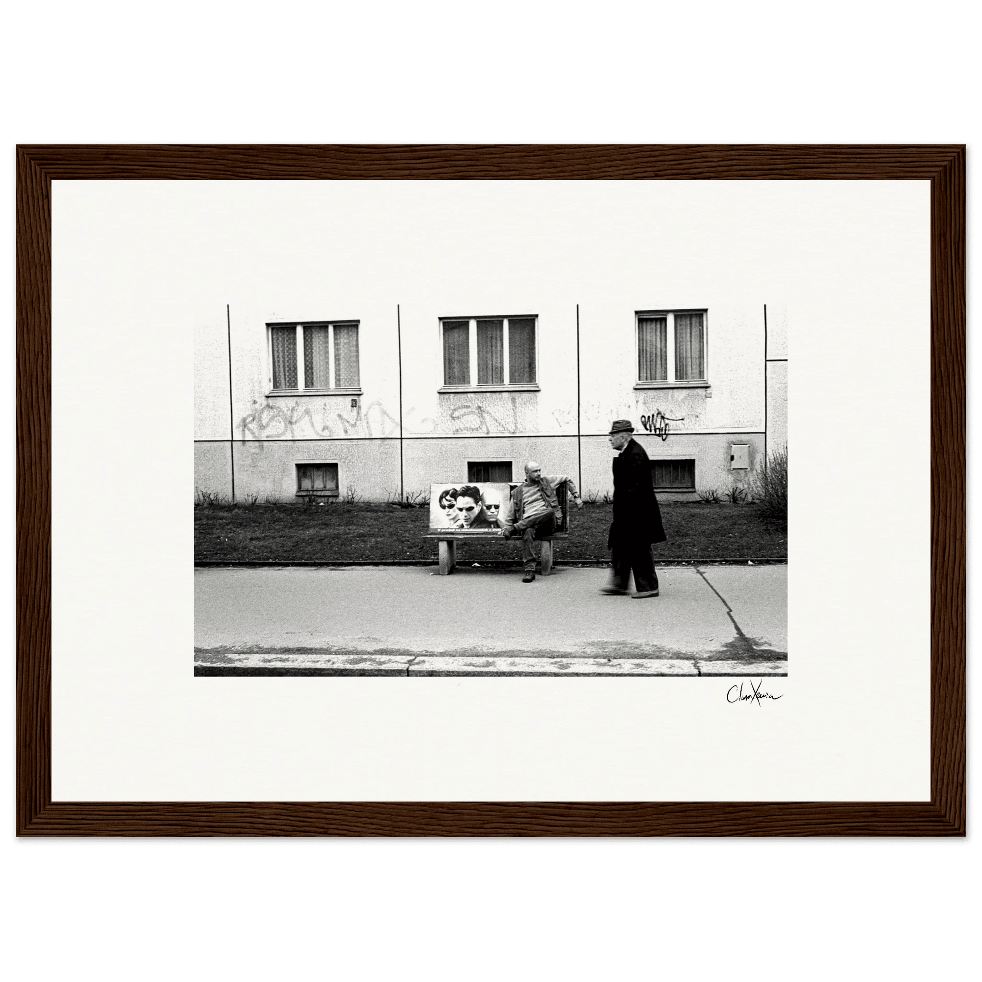 The Urban Matrix Framed print 21x29.7 cm / 8x12" Dark wood frame 55