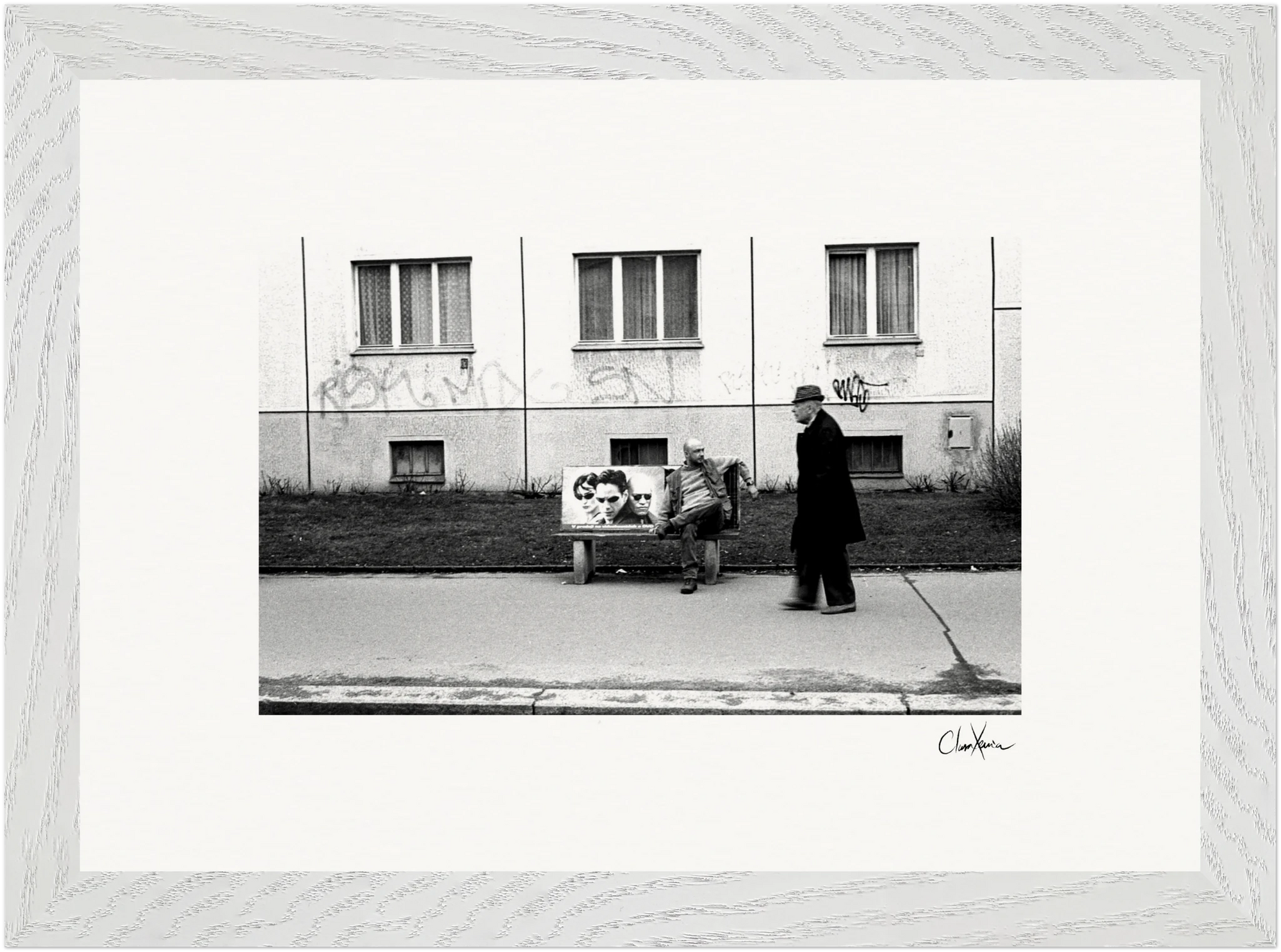 The Urban Matrix Framed print 21x29.7 cm / 8x12" White frame 15