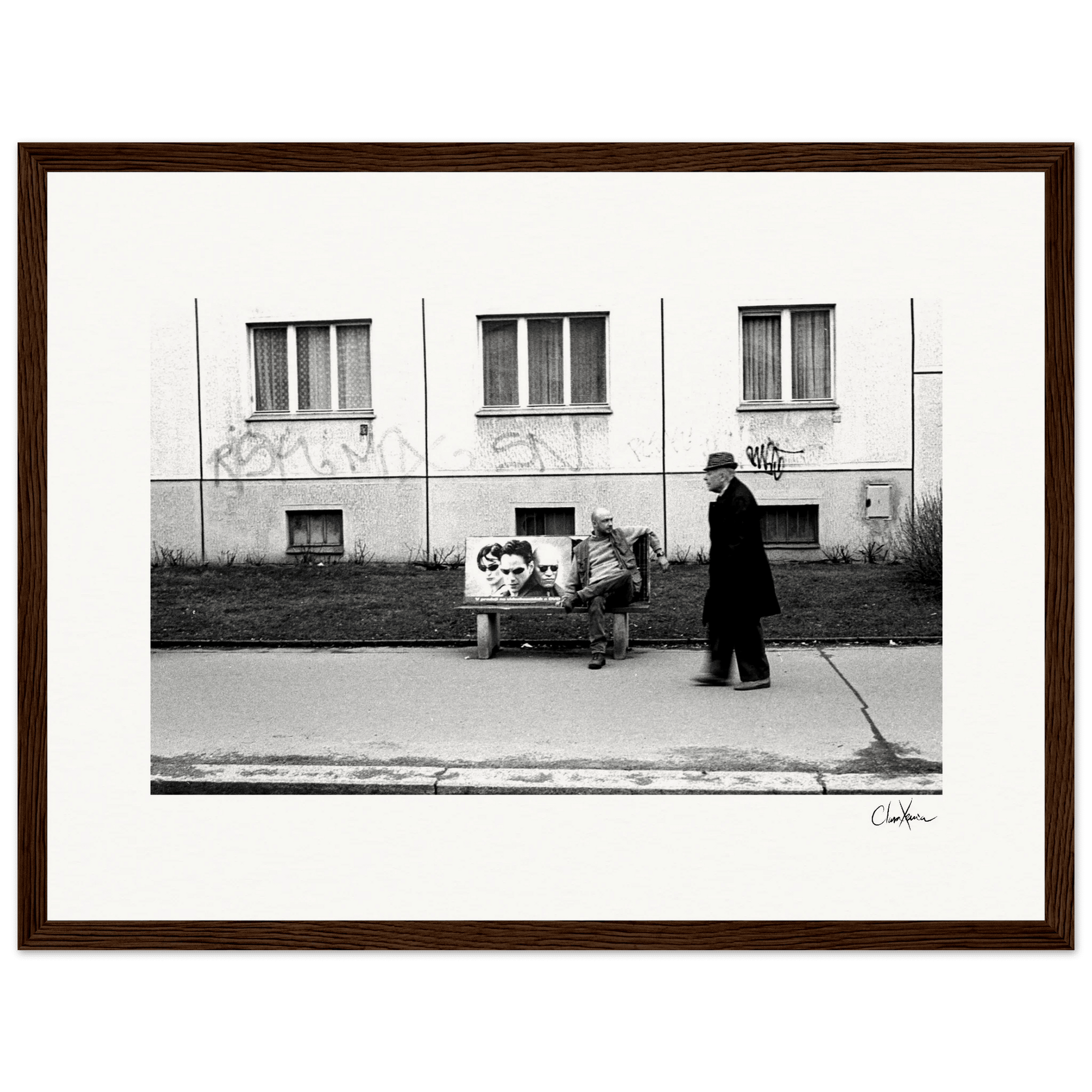 The Urban Matrix Framed print 30x40 cm / 12x16″ Dark wood frame 45