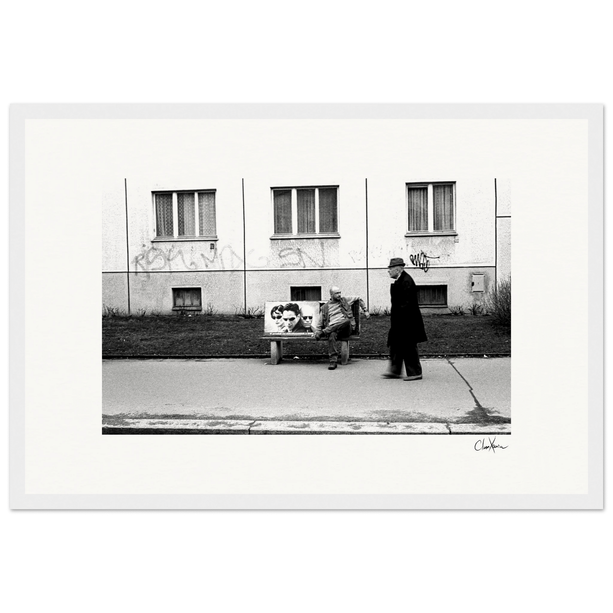 The Urban Matrix Framed print 30x45 cm / 12x18″ White frame 12