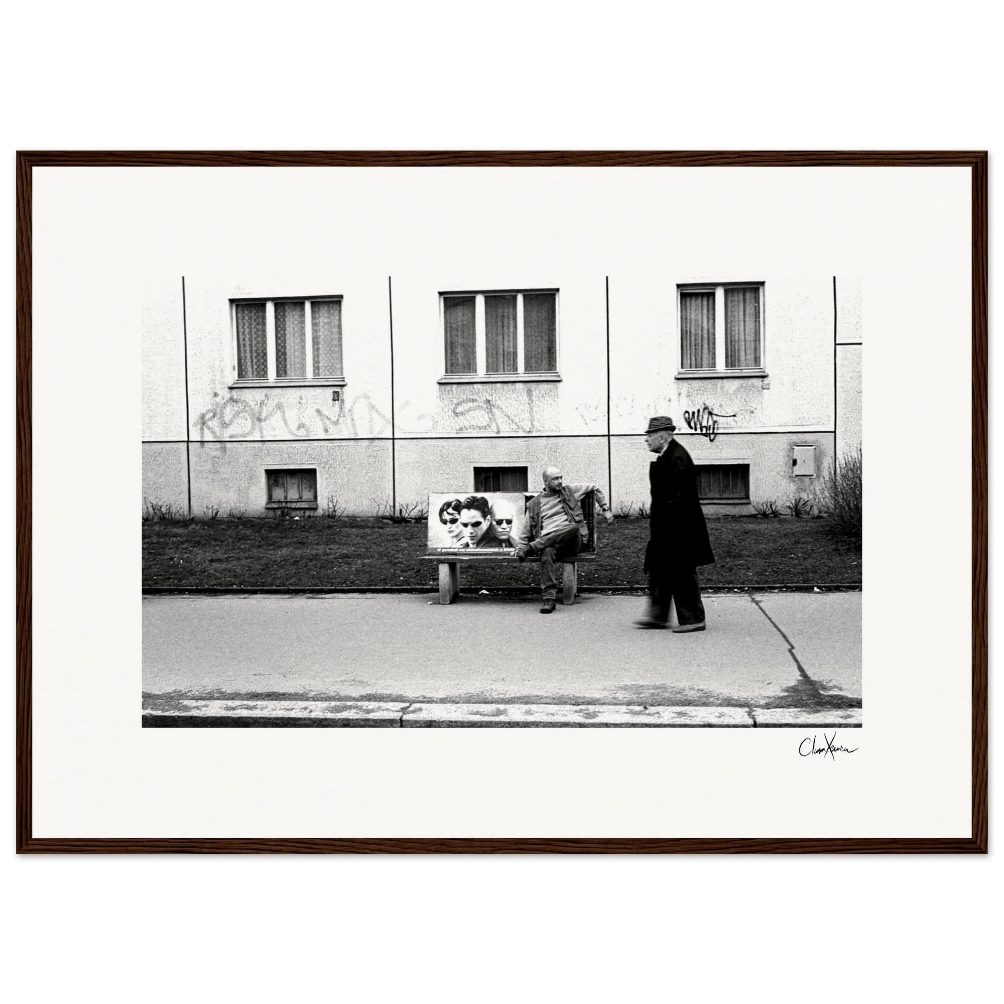 The Urban Matrix Framed print 50x70 cm / 20x28″ Dark wood frame 56