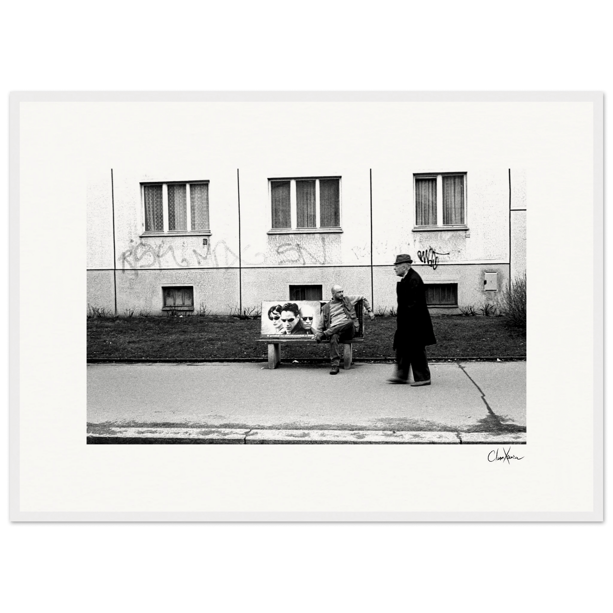 The Urban Matrix Framed print 50x70 cm / 20x28″ White frame 14