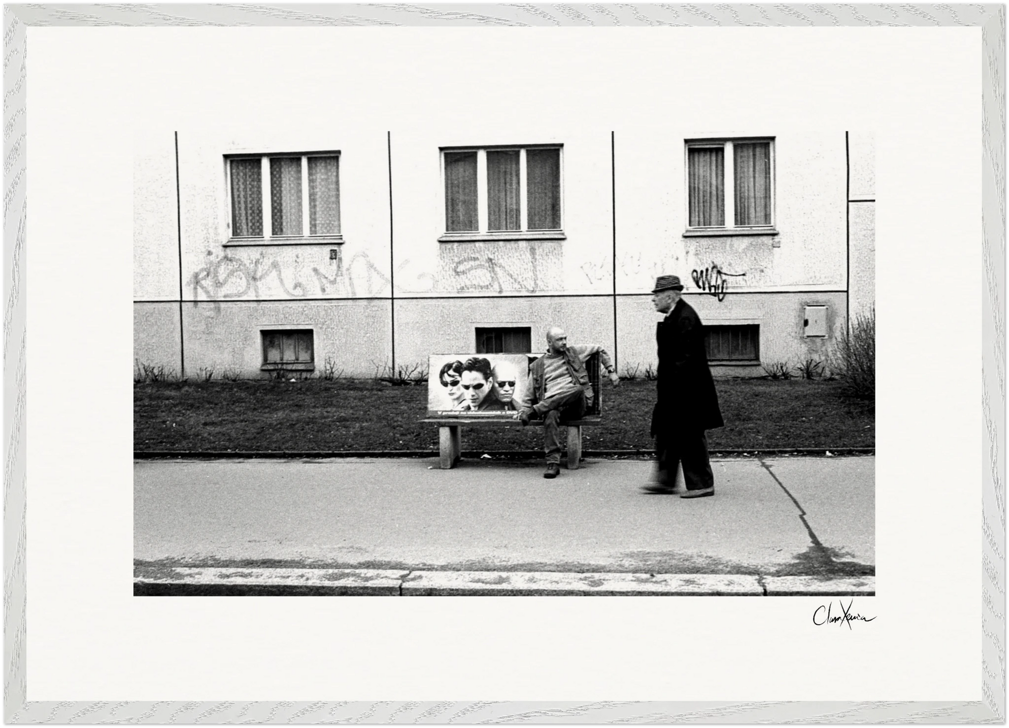 The Urban Matrix Framed print 50x70 cm / 20x28″ White frame 28