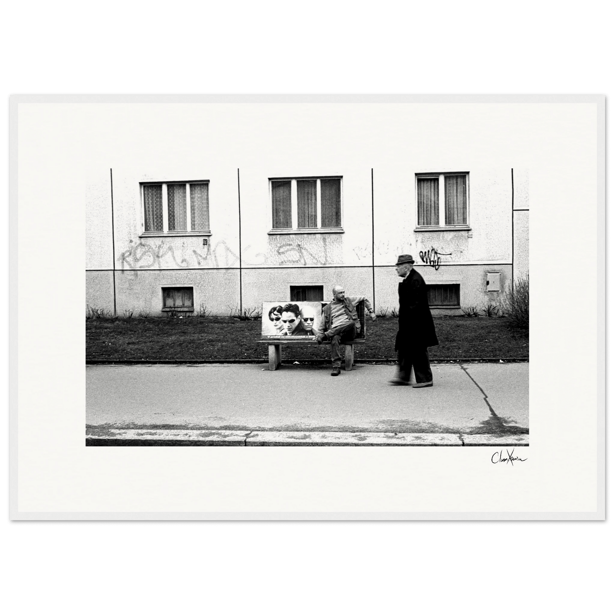 The Urban Matrix Framed print A1 (59.4 x 84.1 cm) White frame 23