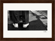 This is Where He Stood Framed print 13x18 cm / 5x7″ Dark wood frame 32