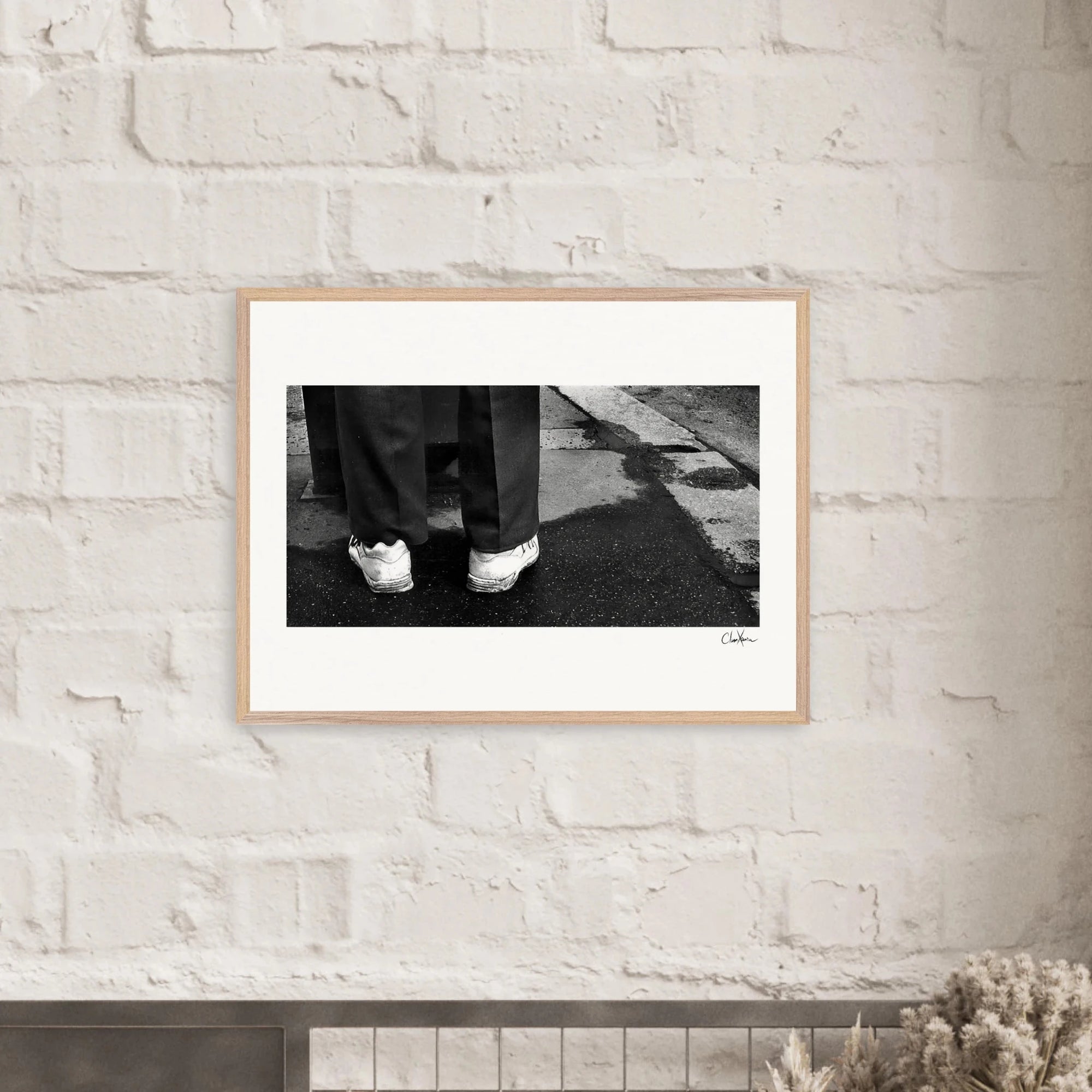 This is Where He Stood Framed print 13x18 cm / 5x7″ White frame 2