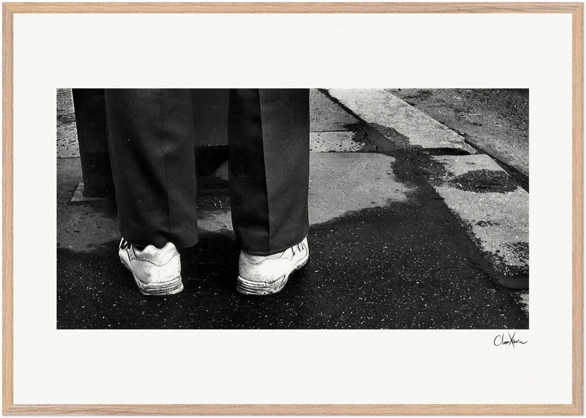 This is Where He Stood Framed print 13x18 cm / 5x7″ White frame 1