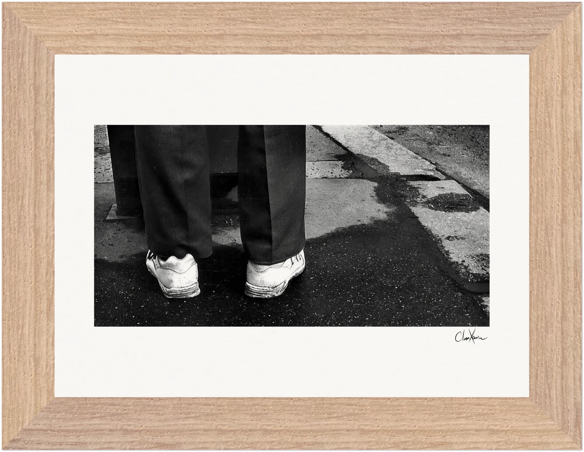 This is Where He Stood Framed print 13x18 cm / 5x7″ Wood frame 18