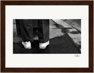 This is Where He Stood Framed print 15x20 cm / 6x8″ Dark wood frame 33