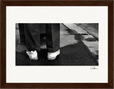 This is Where He Stood Framed print 15x20 cm / 6x8″ Dark wood frame 33