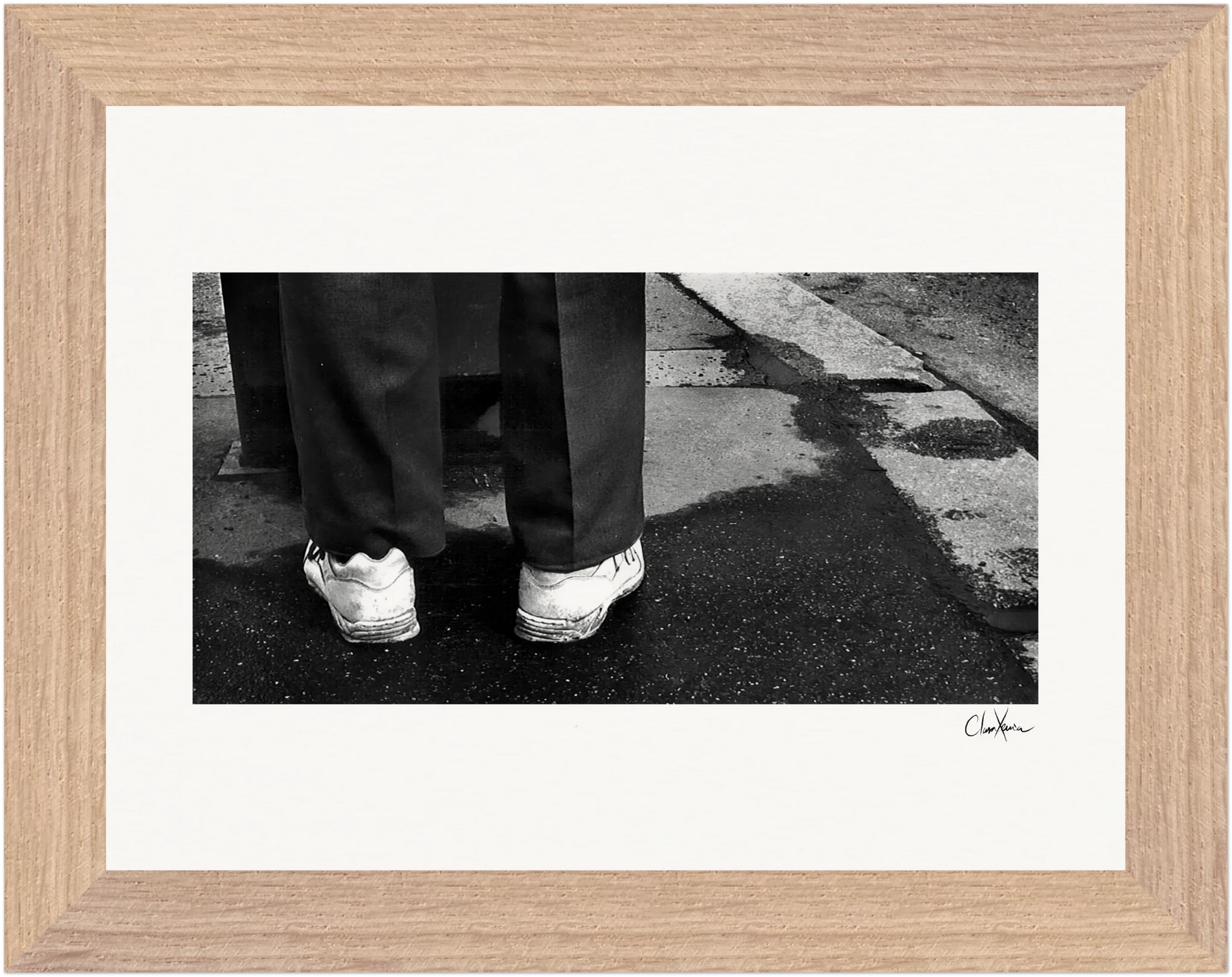This is Where He Stood Framed print 15x20 cm / 6x8″ Wood frame 19