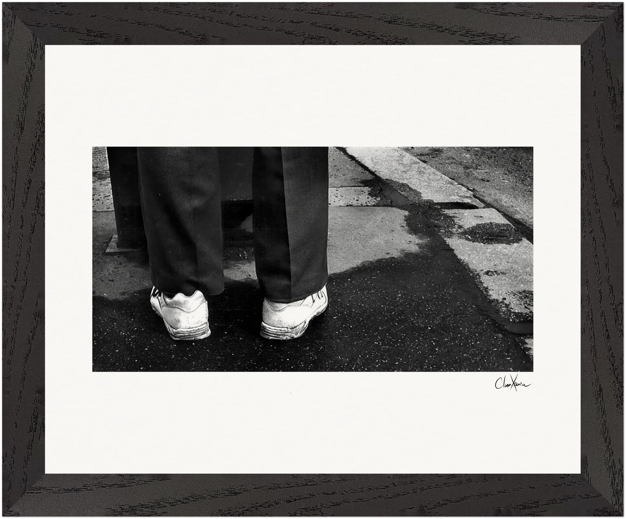 This is Where He Stood Framed print 20x25 cm / 8x10″ Black frame 32