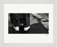This is Where He Stood Framed print 20x25 cm / 8x10″ White frame 8