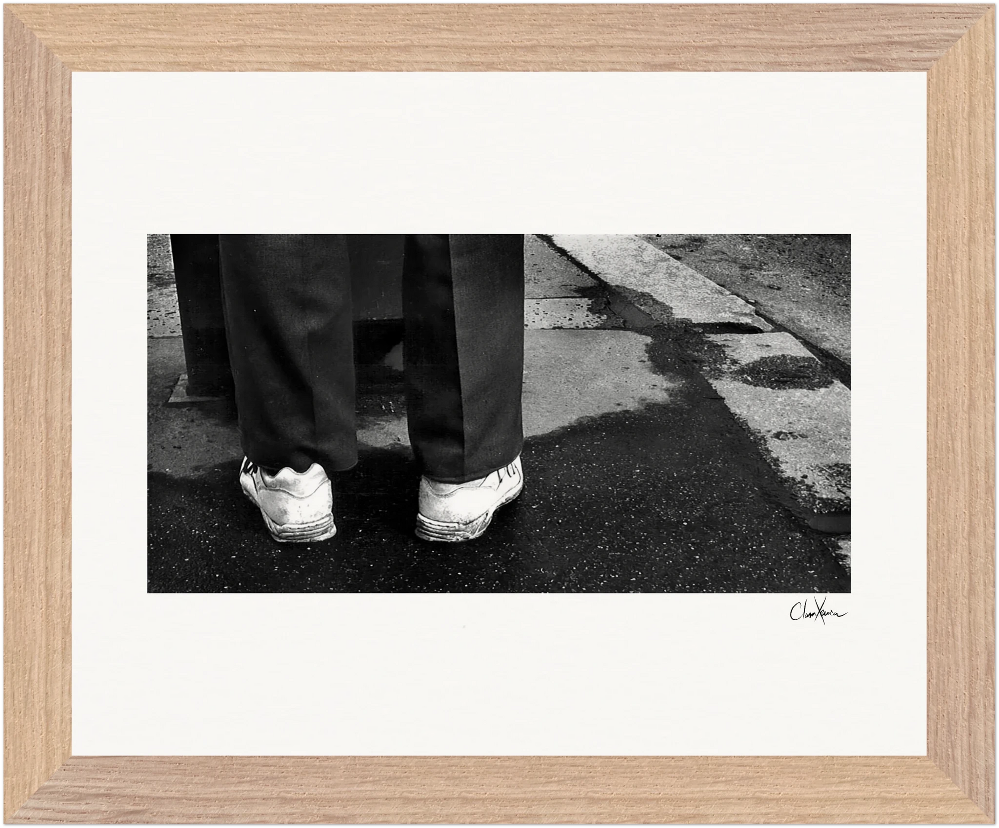 This is Where He Stood Framed print 20x25 cm / 8x10″ Wood frame 20