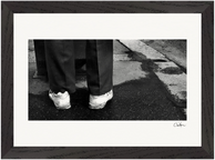 This is Where He Stood Framed print 21x29.7 cm / 8x12" Black frame 33