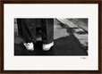 This is Where He Stood Framed print 21x29.7 cm / 8x12" Dark wood frame 34