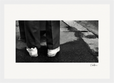 This is Where He Stood Framed print 21x29.7 cm / 8x12" White frame 8