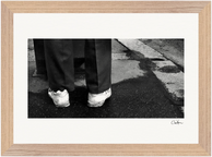 This is Where He Stood Framed print 21x29.7 cm / 8x12" Wood frame 21