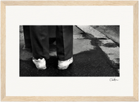 This is Where He Stood Framed print 21x29.7 cm / 8x12" Wood frame 21