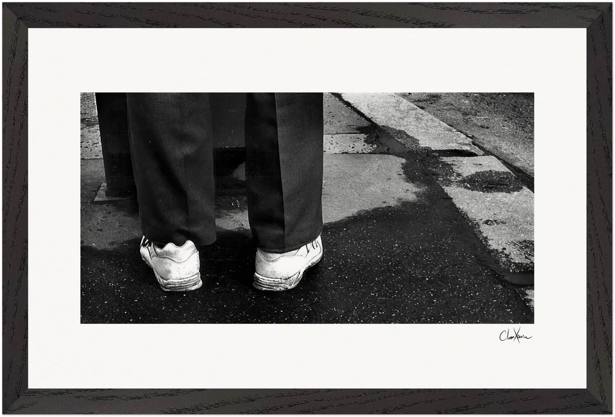 This is Where He Stood Framed print 28x43 cm / XL (11x17″) Black frame 34