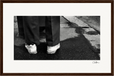This is Where He Stood Framed print 28x43  cm / XL (11x17″) Dark wood frame 35