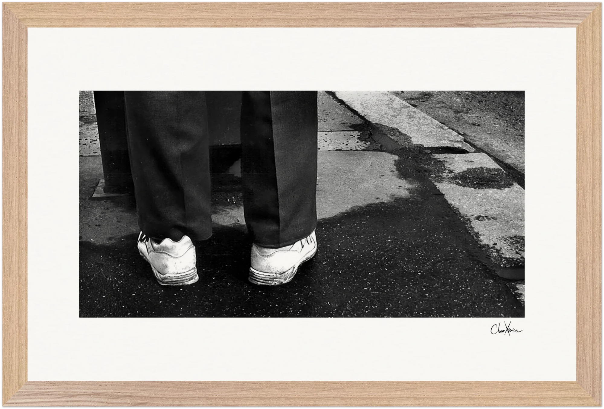 This is Where He Stood Framed print 28x43 cm / XL (11x17″) Wood frame 22