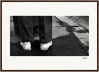 This is Where He Stood Framed print 40x60 cm / 16x24″ Dark wood frame 38
