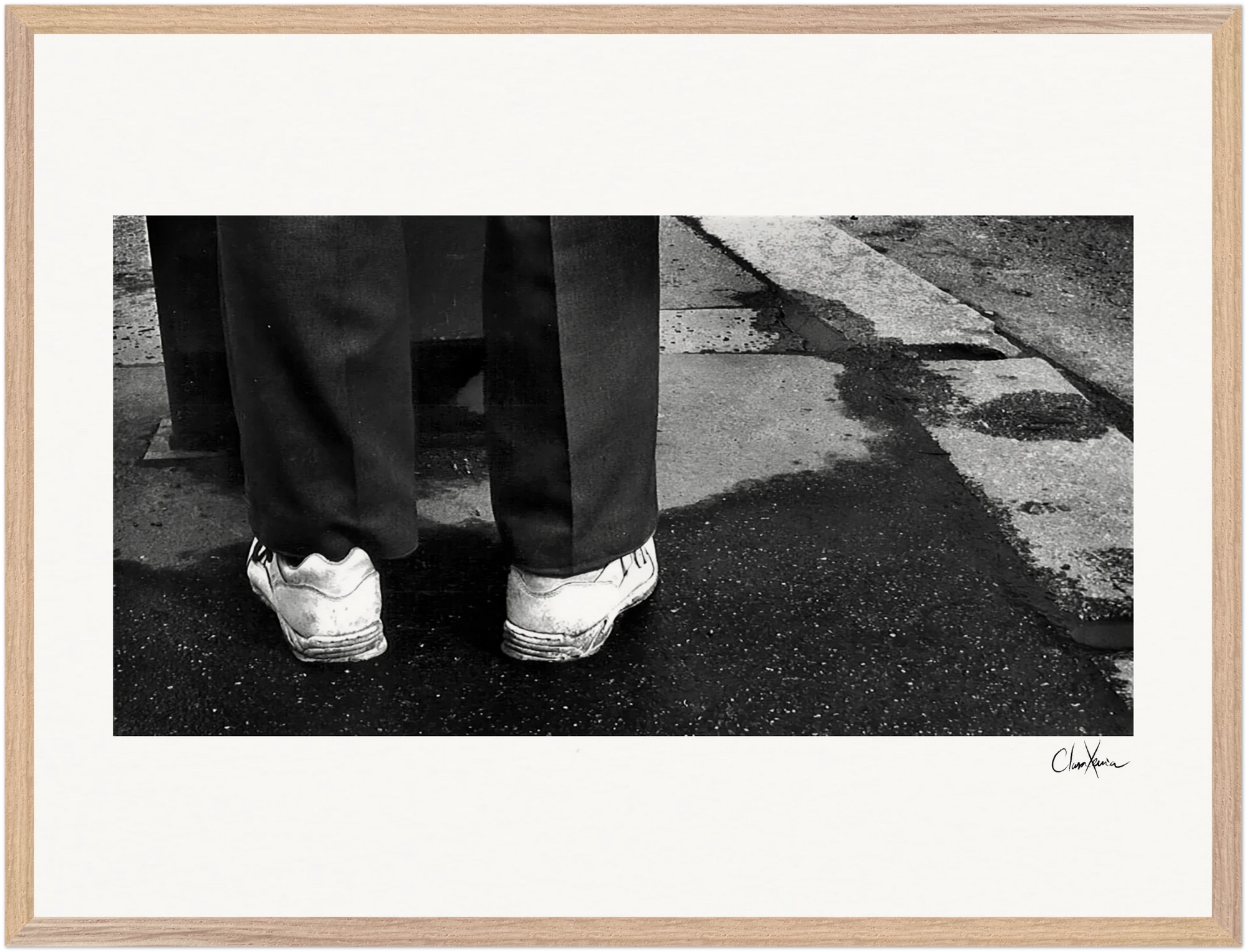 This is Where He Stood Framed print 50x70 cm / 20x28″ Wood frame 25