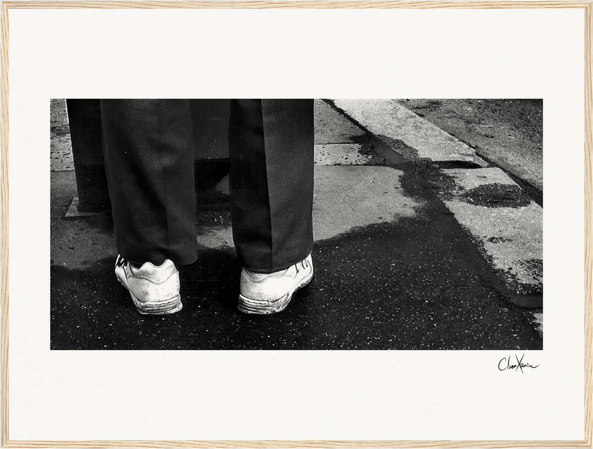 This is Where He Stood Framed print 60x80 cm / 24x32″ Wood frame 29