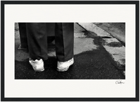 This is Where He Stood Framed print 70x100 cm / 28x40″ Black frame 57