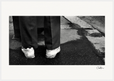 This is Where He Stood Framed print 70x100 cm / 28x40″ White frame 18