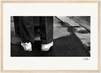 This is Where He Stood Framed print 70x100 cm / 28x40″ Wood frame 31
