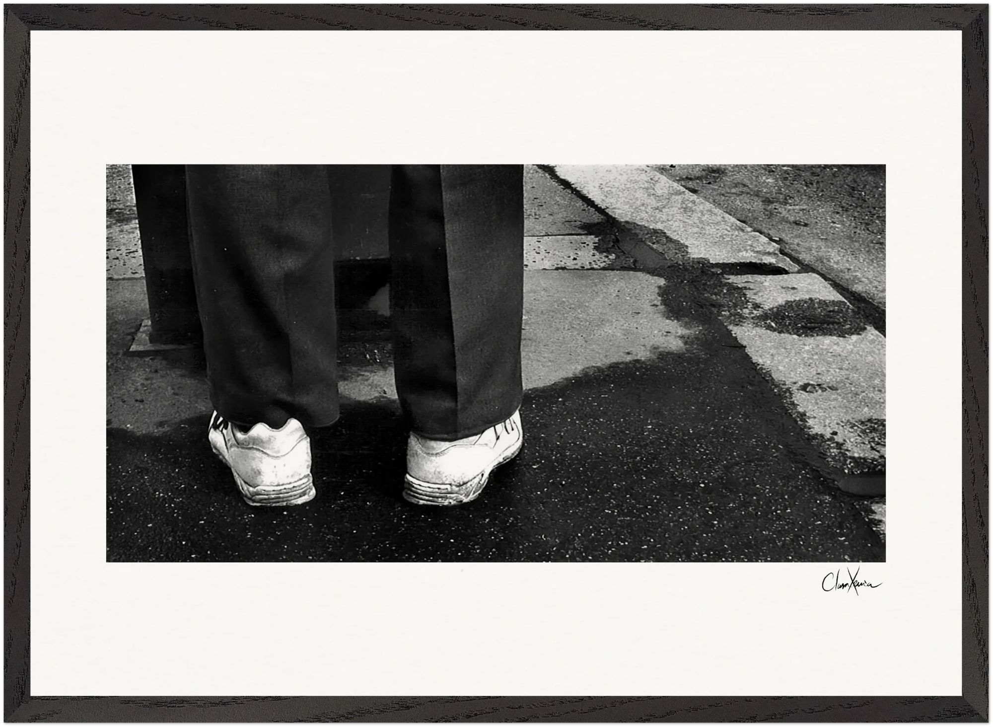 This is Where He Stood Framed print A2 (42 x 59.4 cm) Black frame 36
