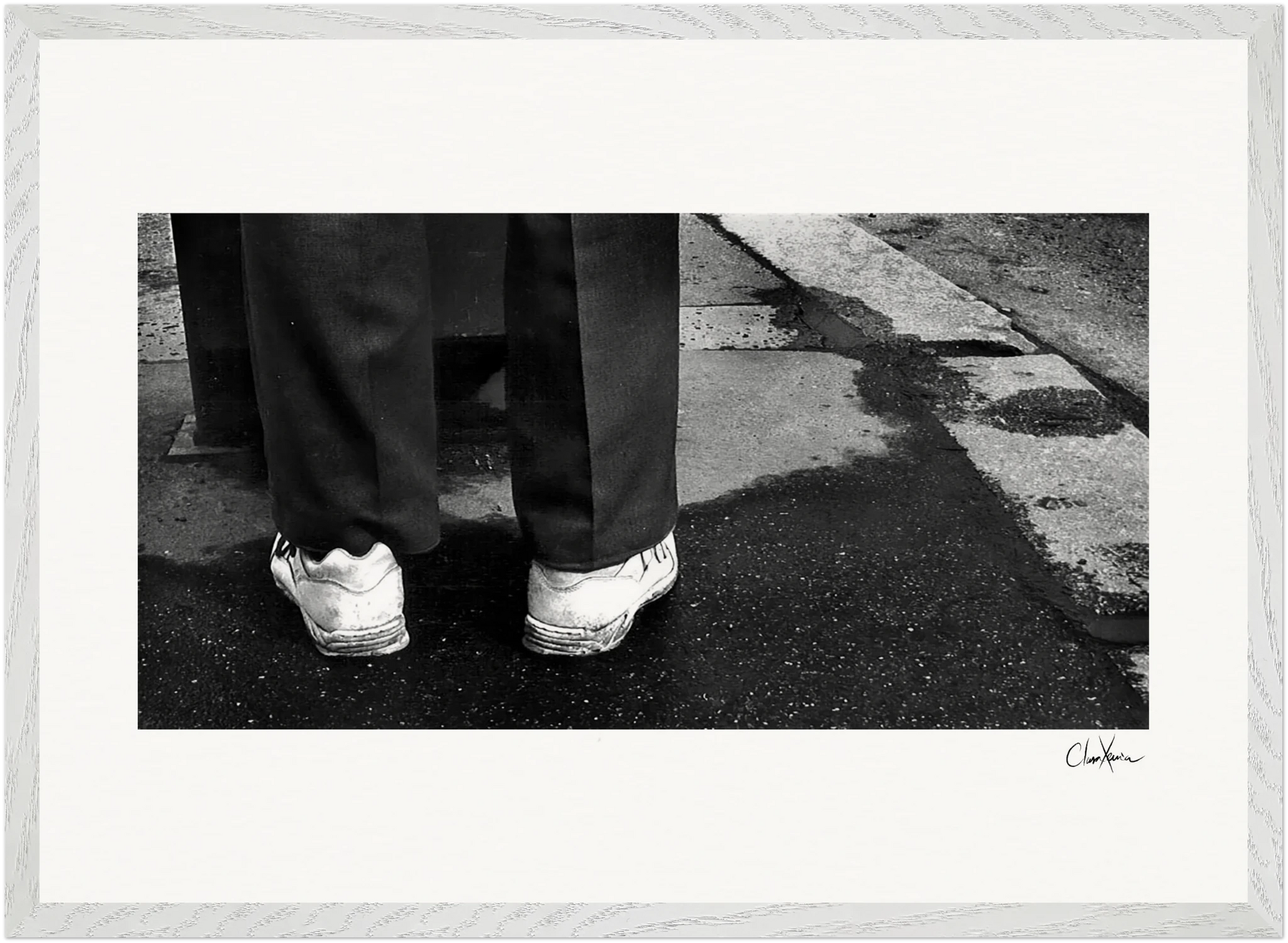 This is Where He Stood Framed print A2 (42 x 59.4 cm) White frame 12