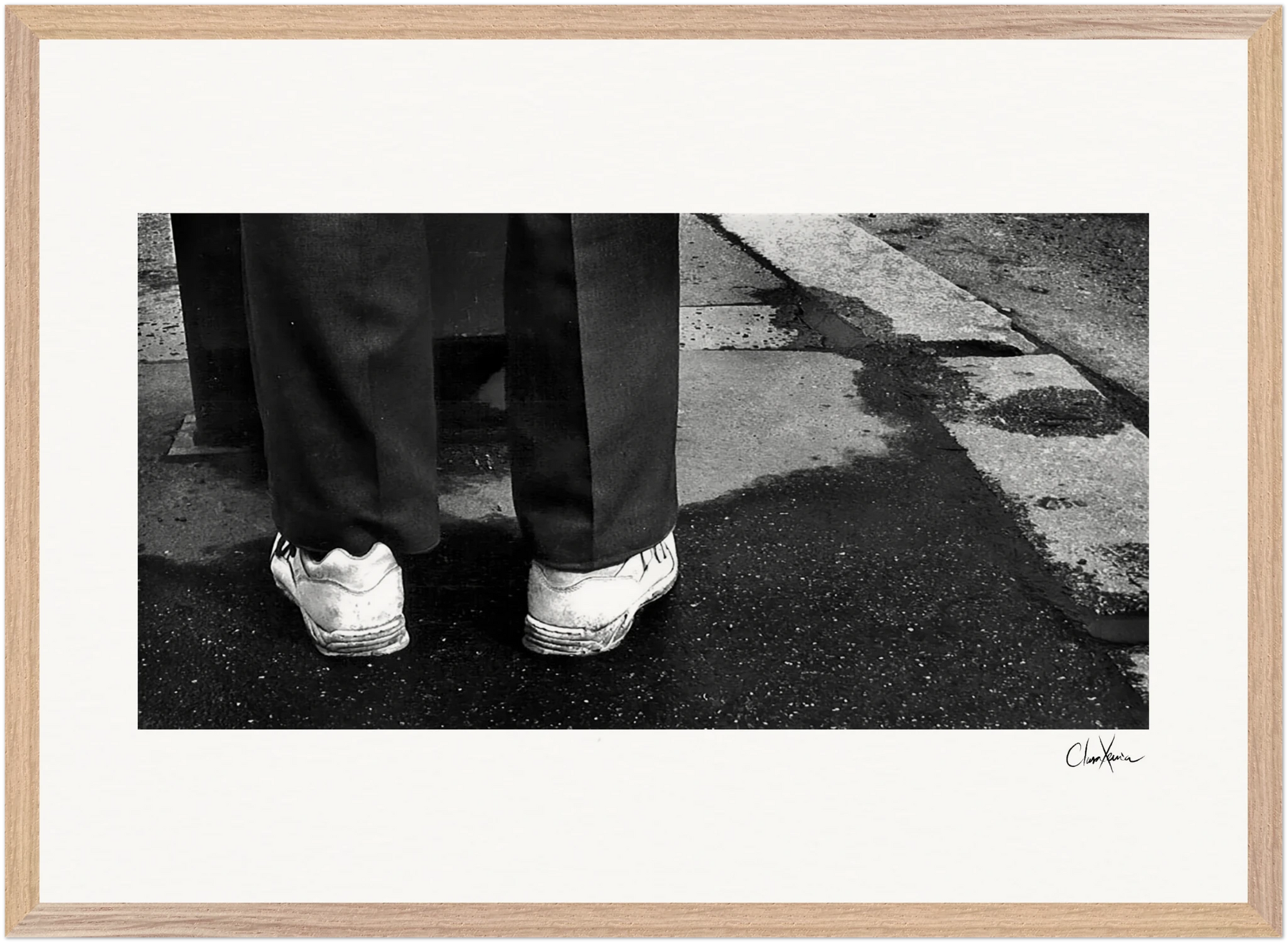 This is Where He Stood Framed print A2 (42 x 59.4 cm) Wood frame 24