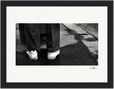 This is Where He Stood Framed print 15x20 cm / 6x8″ Black frame 46