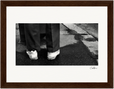 This is Where He Stood Framed print 15x20 cm / 6x8″ Dark wood frame 33