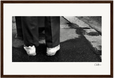 This is Where He Stood Framed print 30x45 cm / 12x18″ Dark wood frame 37