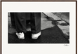 This is Where He Stood Framed print 50x70 cm / 20x28″ Dark wood frame